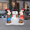 5ft. Airblown® Inflatable Christmas Mickey & Minnie Decorating Snowman Scene